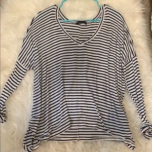 Brandy Melville striped flowy shirt